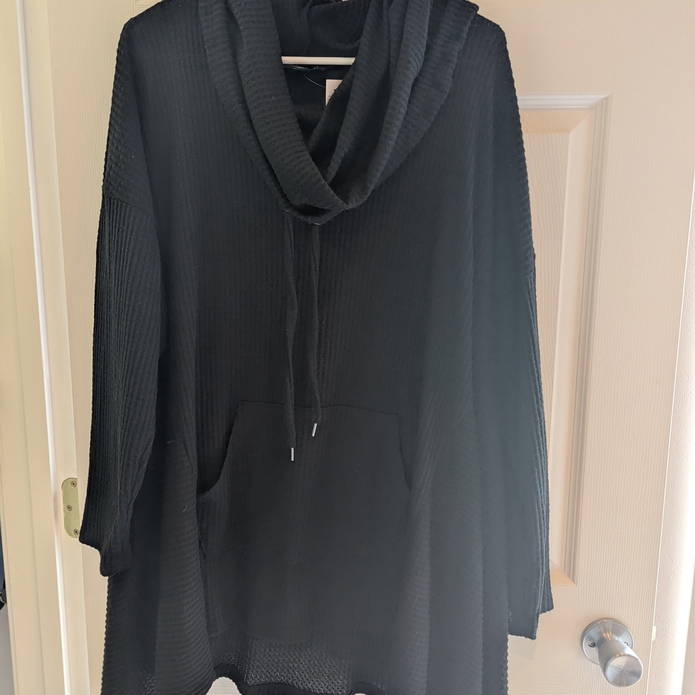 Lane Bryant Black Cowl Neck Sweater